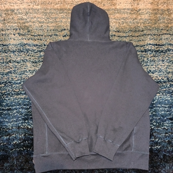 Supreme Capital Hooded Sweatshirt Navy - Picture 7 of 8
